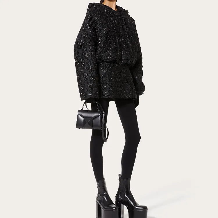 Valentino One Stud Sheepskin Shoulder Bag Crossbody Bag Handbag Mini Women's Black-5