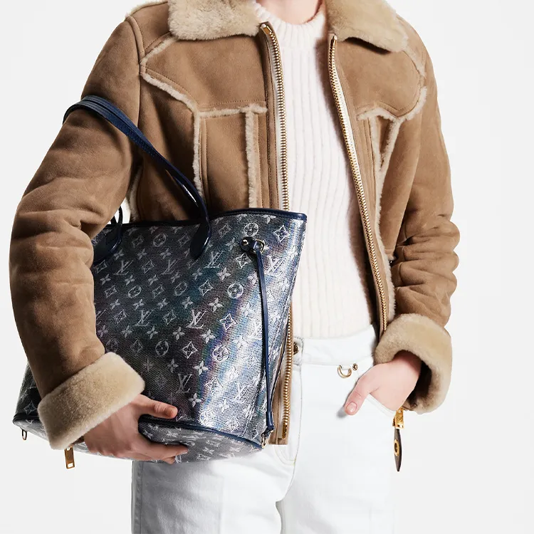 LOUIS VUITTON Neverfull Mm Monoglam-10