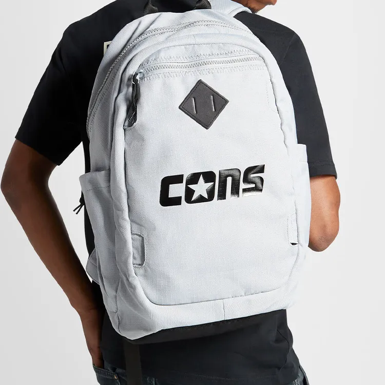 Converse Polyester Backpack Regular Unisex Gray Blue-5