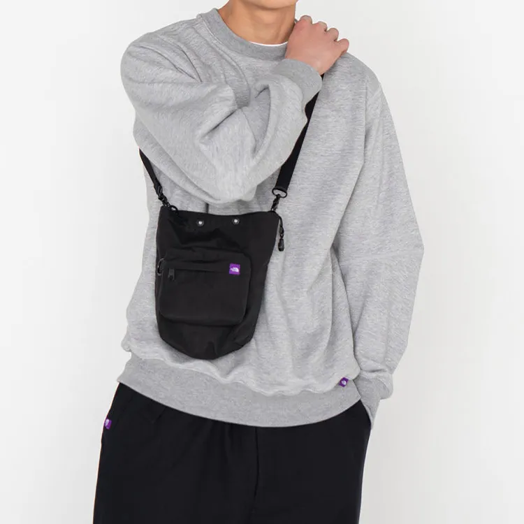 THE NORTH FACE PURPLE LABEL Polyester With Wool Shoulder Bag, Crossbody Bag Regular Unisex Black-5