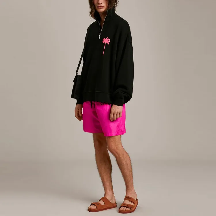 PALM ANGELS Logo Print Swimming Shorts-4