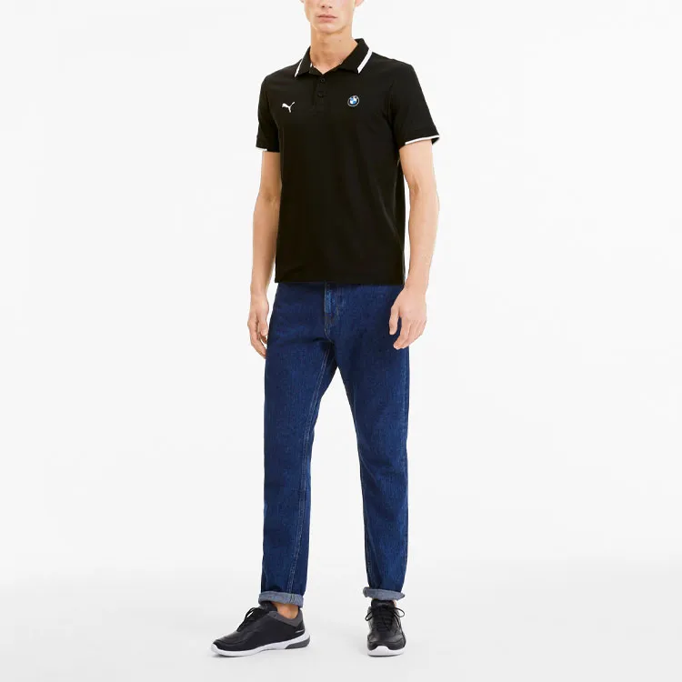 PUMA BMW Polo Shirts Men Black-2