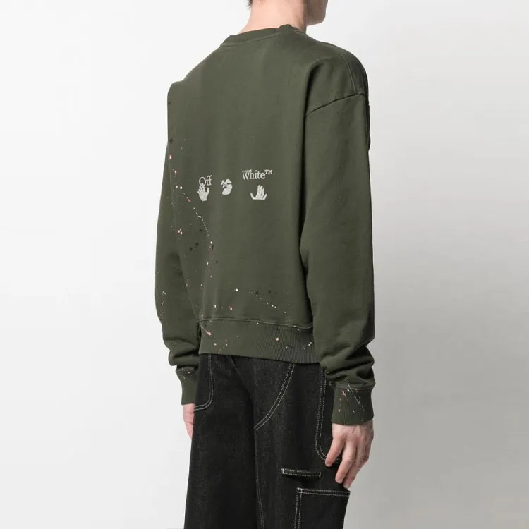 OFF WHITE SS21 Sweatshirts Men Green-3