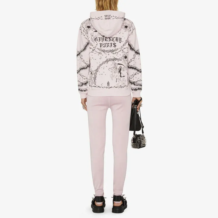 Givenchy Tatoo Print Hoodie 'Light Pink'-2