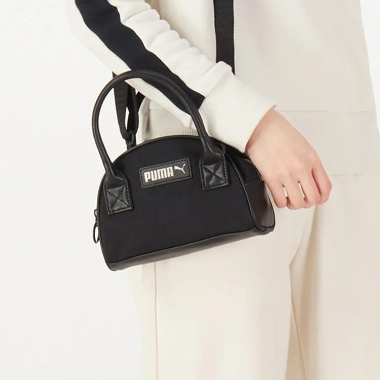 PUMA Artificial Leather Handheld Bag Handbag Shoulder Bag Crossbody Bag Regular Women's Black-4
