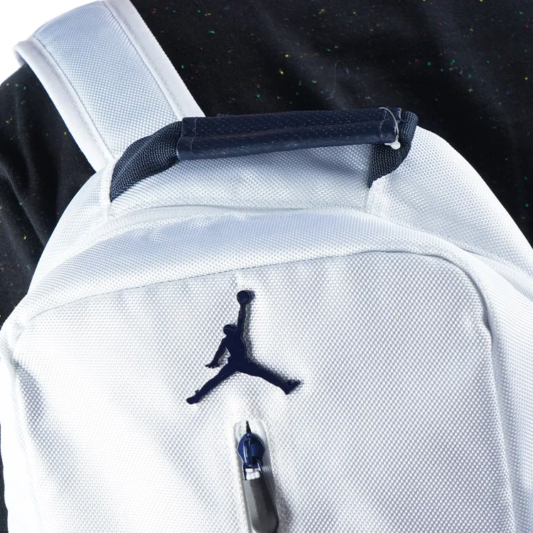 Jordan Polyester With Polyurethane Backpack Regular Unisex White & Obsidian Color-4