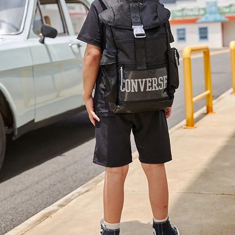 Converse Polyester Backpack Regular Unisex Jet Black-5