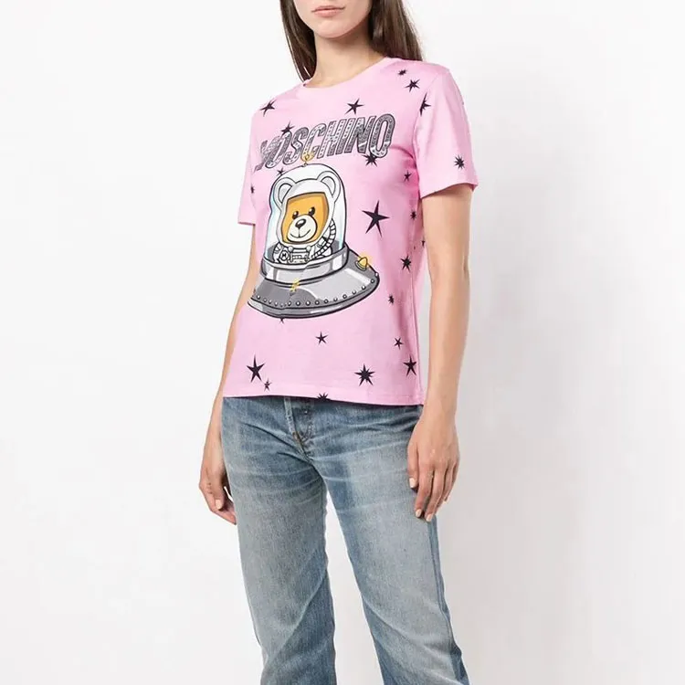MOSCHINO T Shirts Women's Pink-4