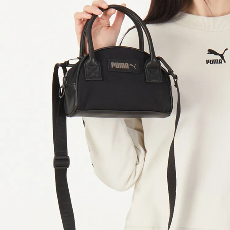PUMA Artificial Leather Handheld Bag Handbag Shoulder Bag Crossbody Bag Regular Women's Black-5