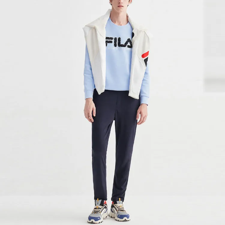 FILA Knitted Sweatpants Men Legend Blue-4