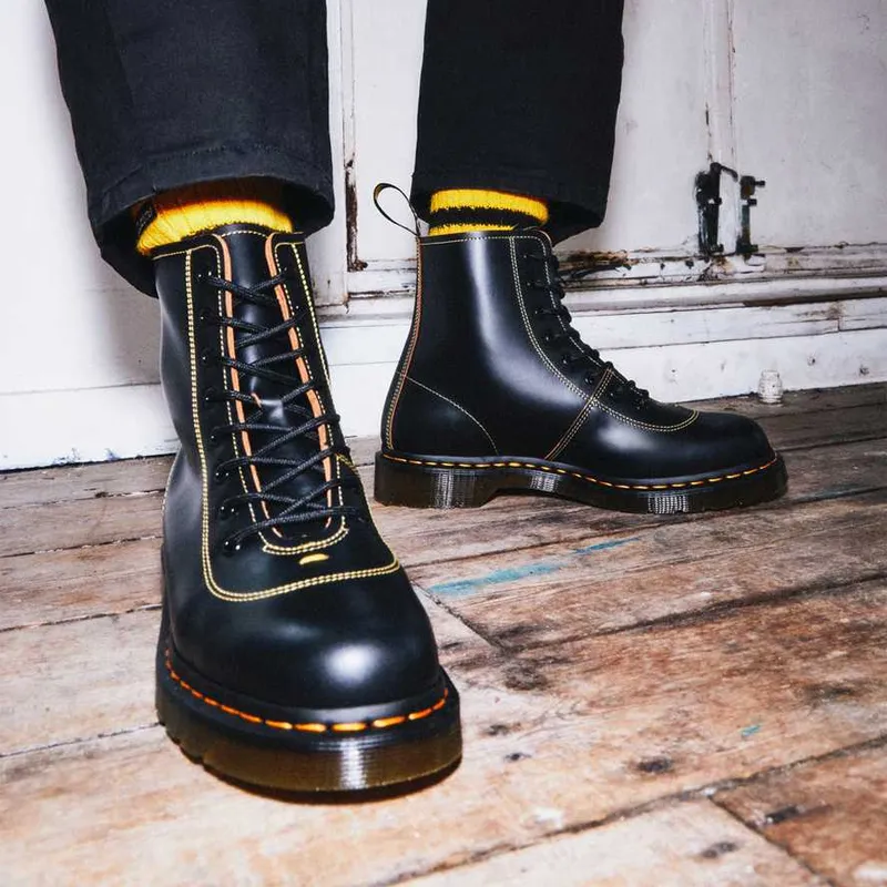 Dr.Martens Pharamond Vintage Smooth Leather Ankle Boots 'Black'-6
