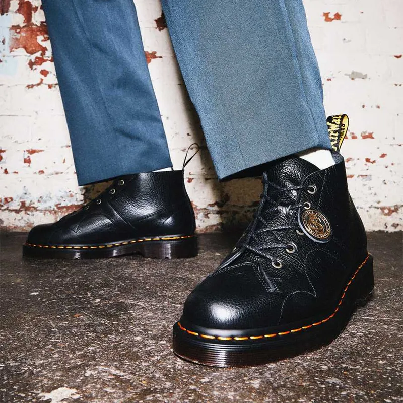 Dr.Martens Church Buckingham Leather Monkey Boots 'Black'-6