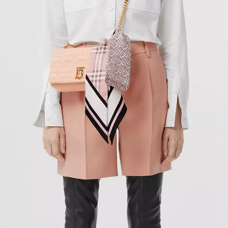 Burberry Mix print Silk Scarf-5