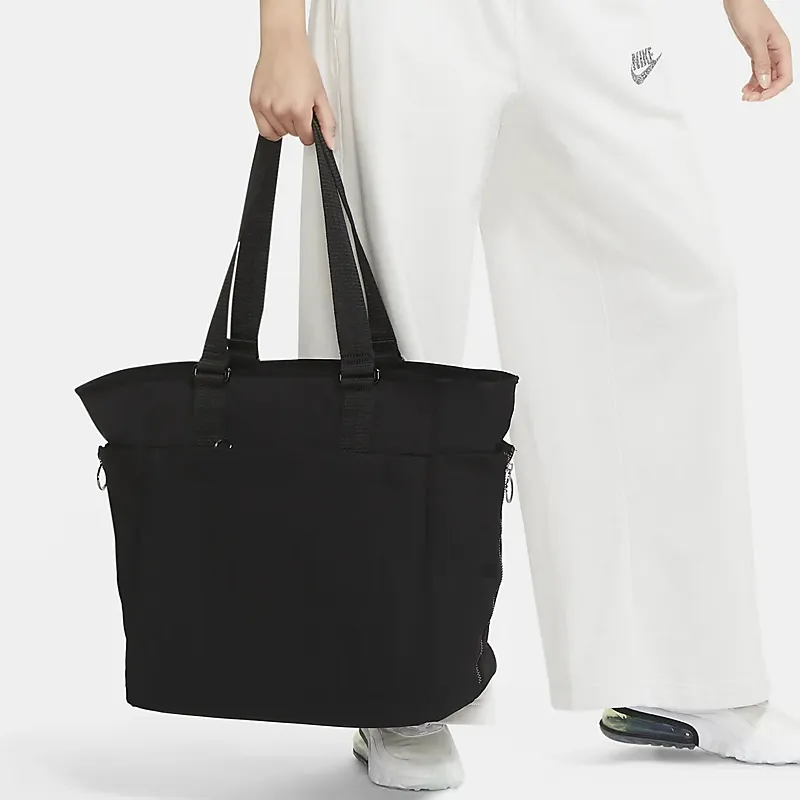 Nike Fabric Tote Bag Shopping Bag Gym Bag Yoga Bag Shoulder Bag Unisex Black-4