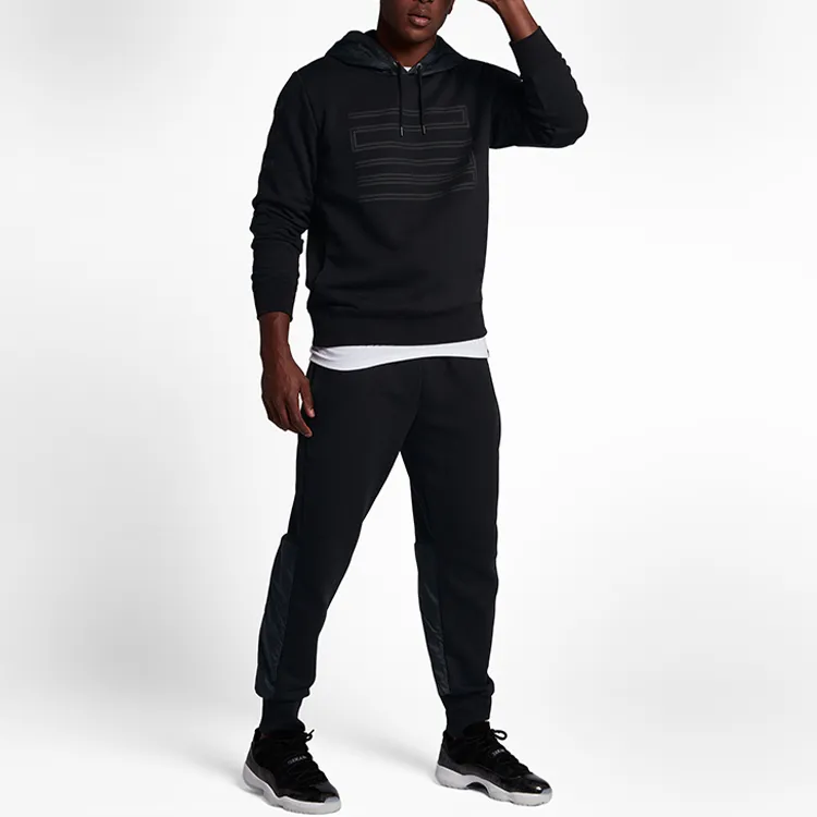 Jordan 11 Hybrid Knitted Sweatpants Men Black-5