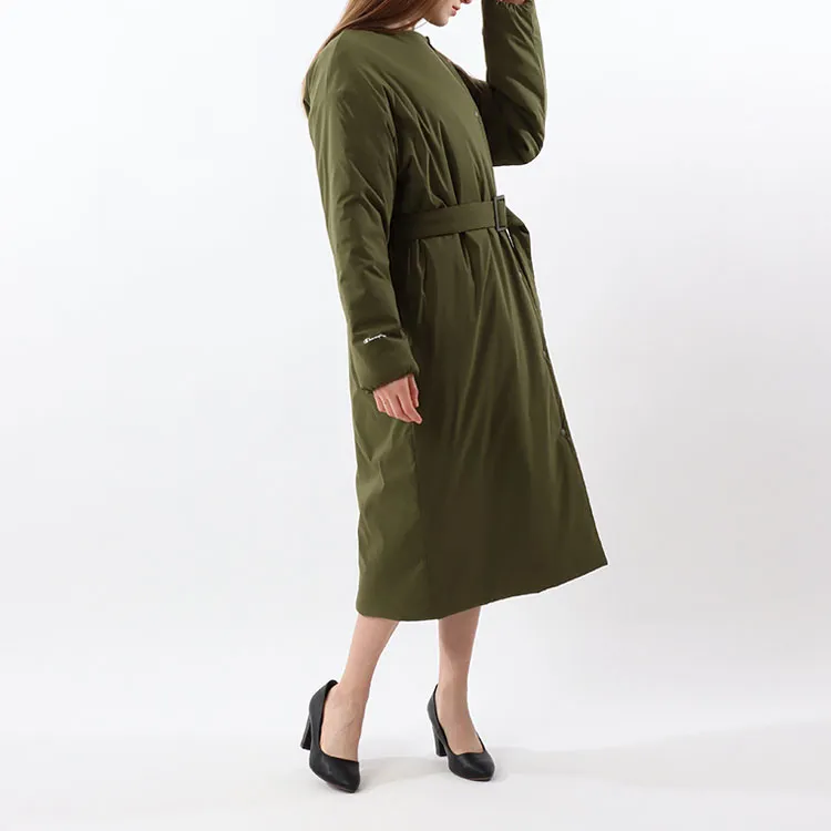 Champion FW21 Letter Solid Color Crew Neck Loose Fit Long Puffer Jacket Japan Version Women's-3