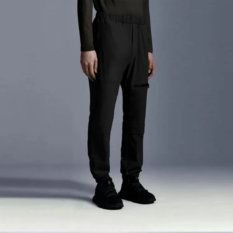 Moncler FW21 Knitted Sweatpants Men Black-2