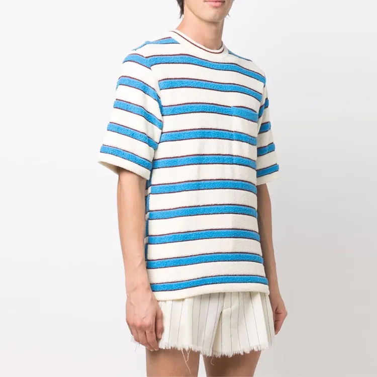 MARNI T-Shirts Men White Blue-3