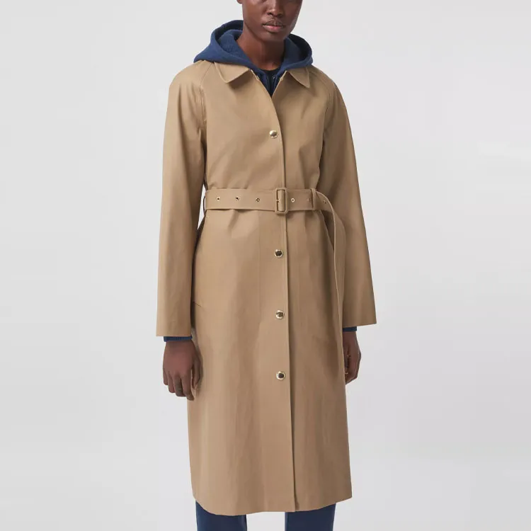 Burberry Trench Coats Women's Camel-4