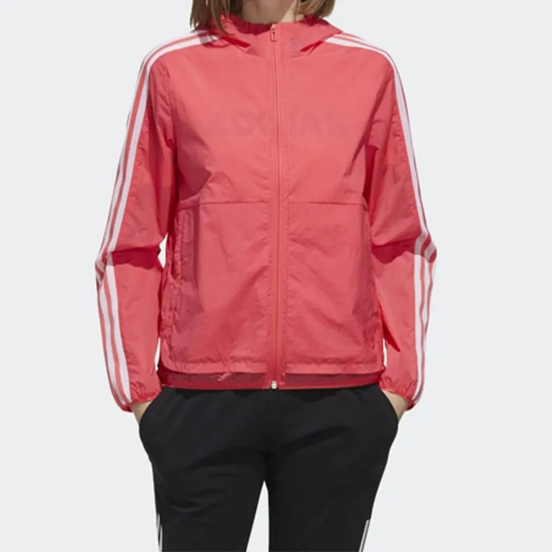 Adidas Jackets Women's Bright Pink Red Fluorescent-5