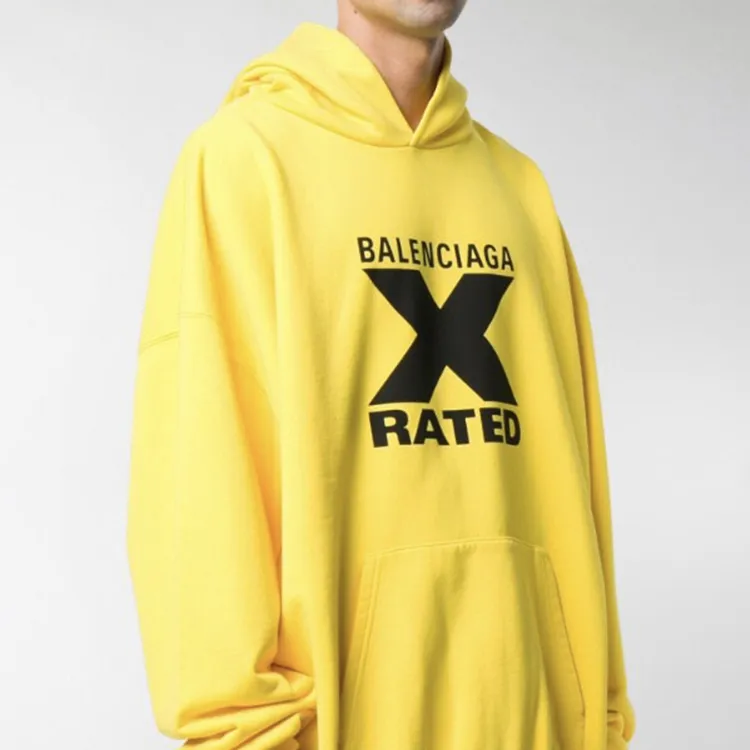 Balenciaga Sweatshirt Men's Yellow Black-4
