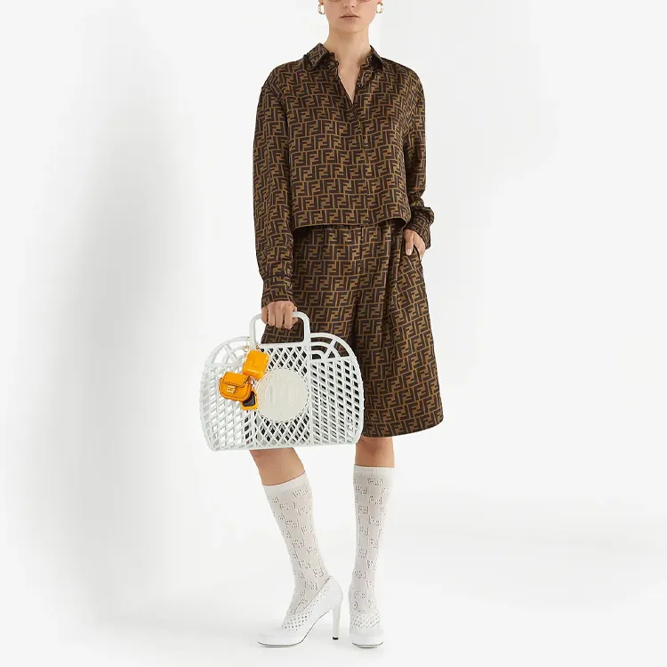 FENDI Shirts Women's Brown-3