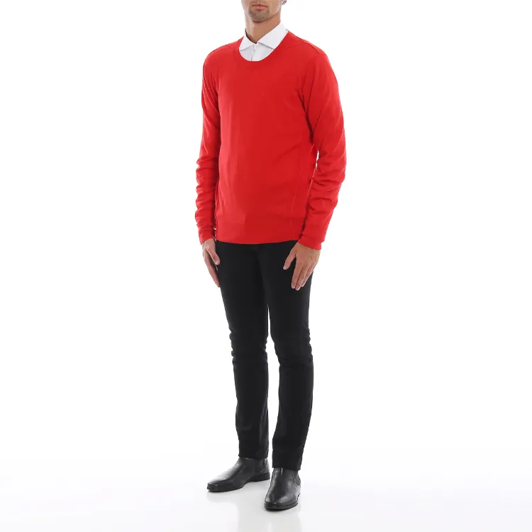 Burberry Loose Fit Knitwear Men's Red-2