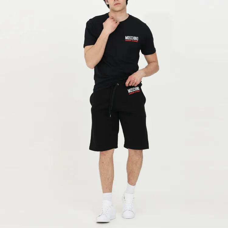 MOSCHINO Sports Shorts Men Black-3