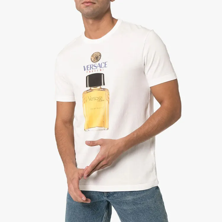 VERSACE T Shirts Men Ecru-2