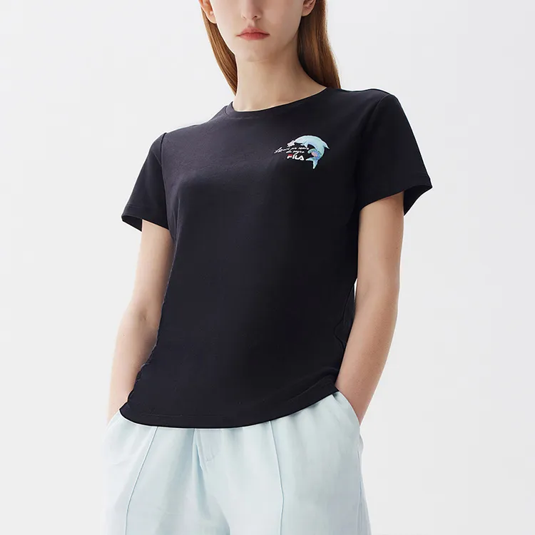 FILA T Shirts Women's Black-3
