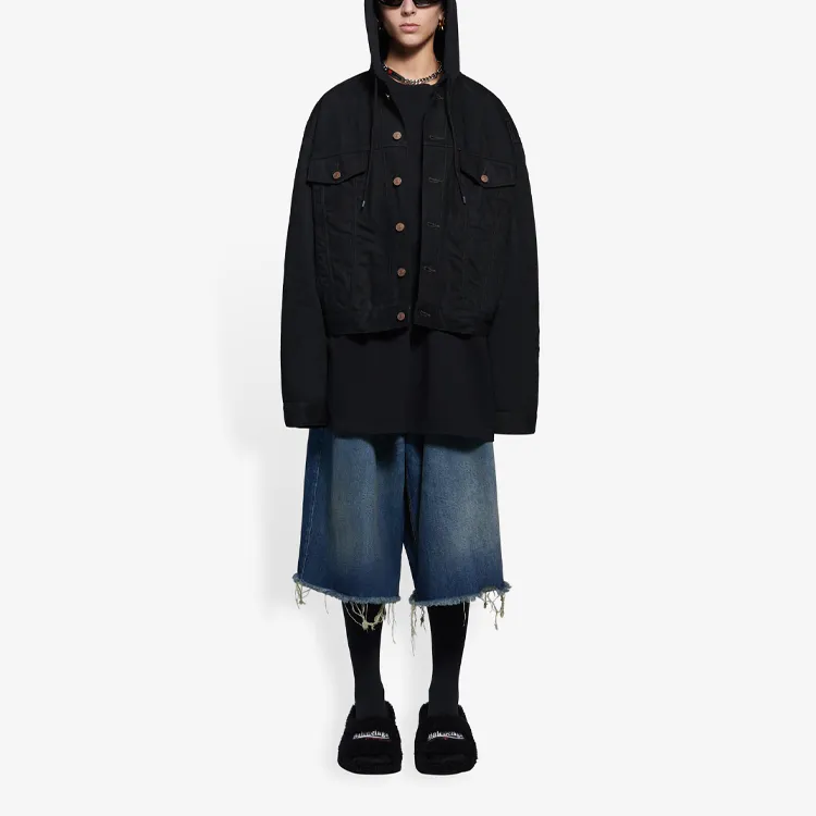 Balenciaga Hooded Shirt Jacket-2