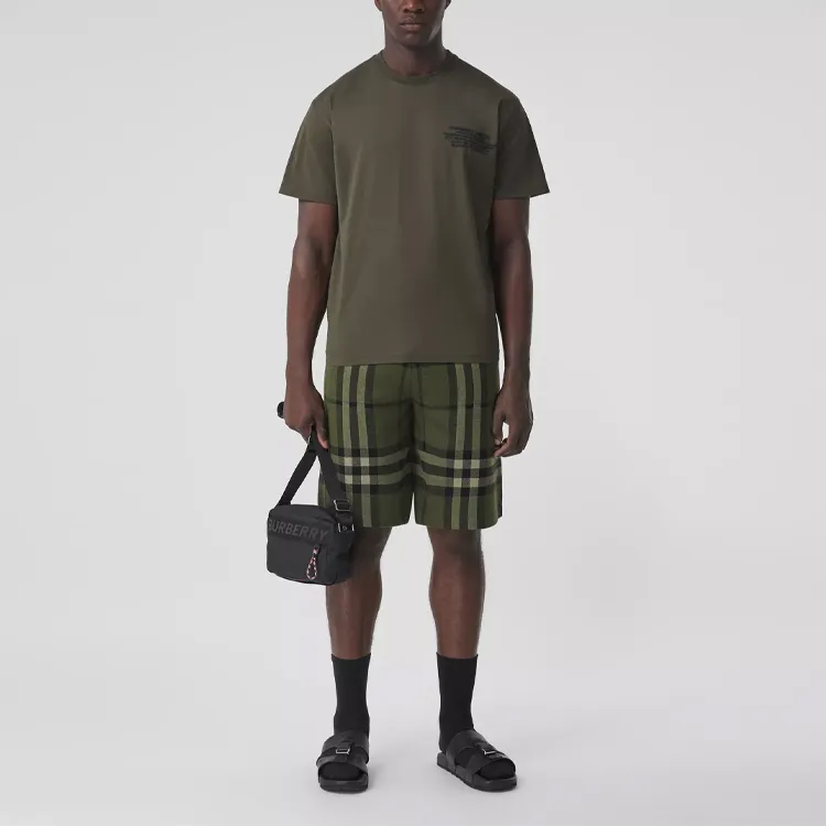 Burberry T-Shirts Men Army Green-1