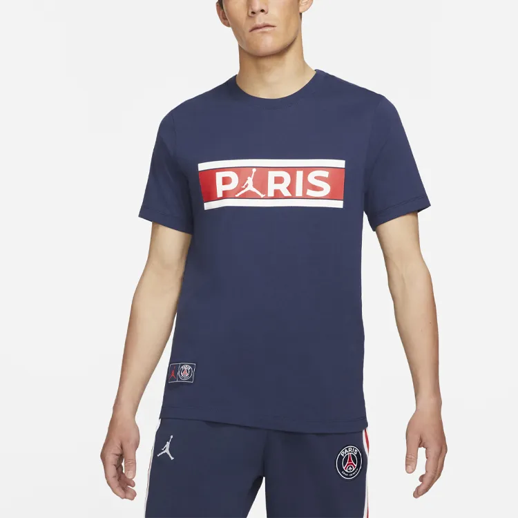 Jordan T Shirt Paris Saint Germain Men's Dark Blue-4