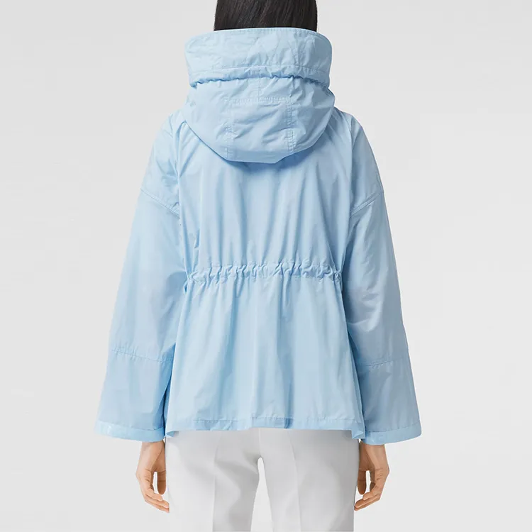 Burberry Shape Memory Lightweight Hooded Jacket 'Pale Blue'-1
