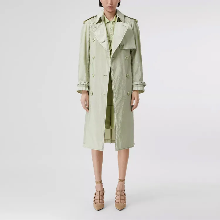 Burberry Trench Coat Women's Mist Green-3