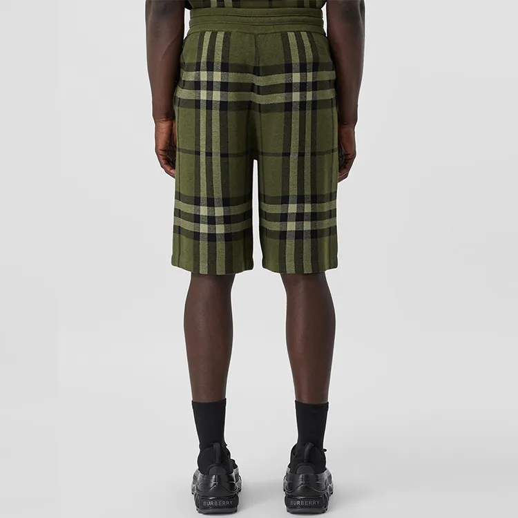 Burberry Casual Shorts Men's Dark Forest Green-2