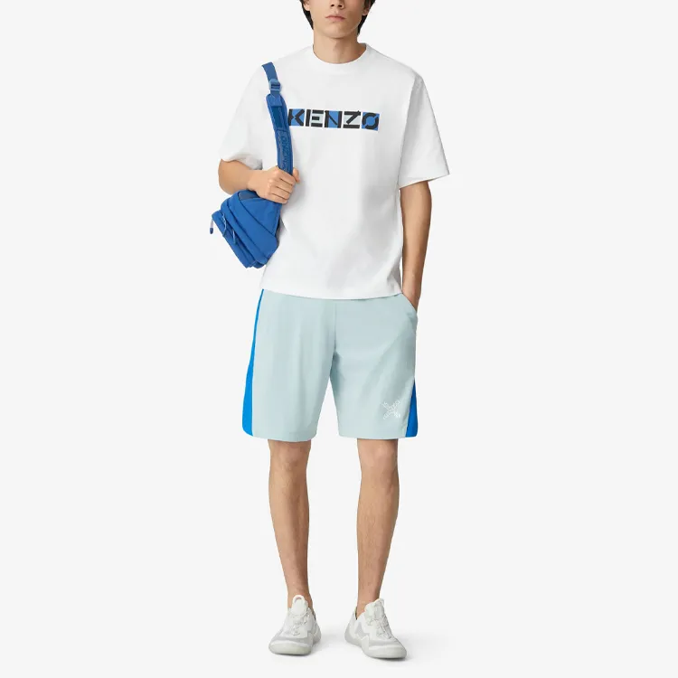 KENZO Letter Logo T Shirts Men White-2