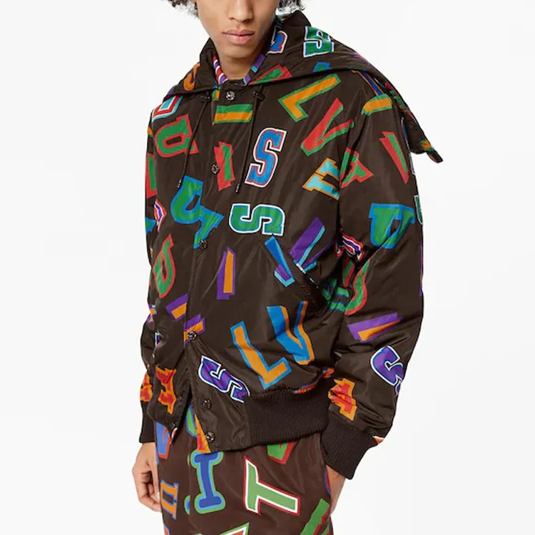 LOUIS VUITTON X Nba Letters Hooded Blouson-2