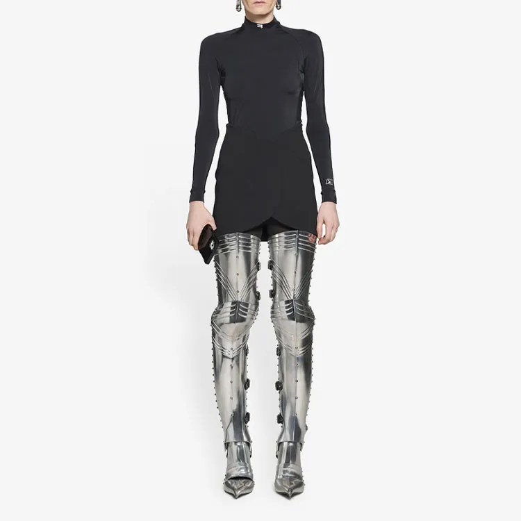Balenciaga Circle Mini Skirt 'Black'-1