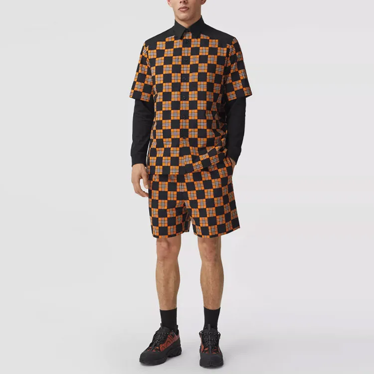 Burberry Shirt Men's Deep Orange-1
