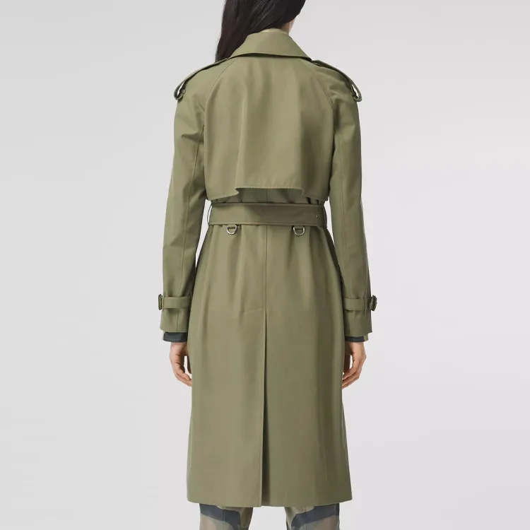 Burberry SS21 Trench Coat Women's Green-4