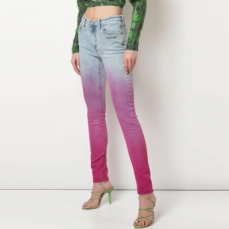 OFF-WHITE SS21 Jeans Women's Red-2