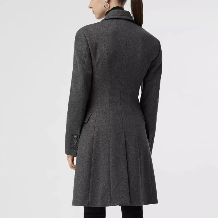 Burberry Coats Women's Gray-3