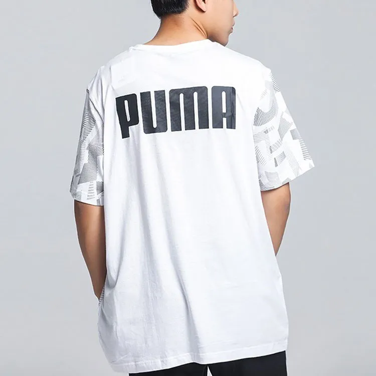 PUMA T Shirts Men White-3