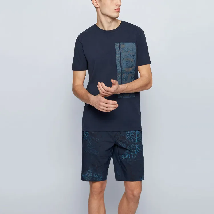 HUGO BOSS T Shirts Men Dark Blue-2
