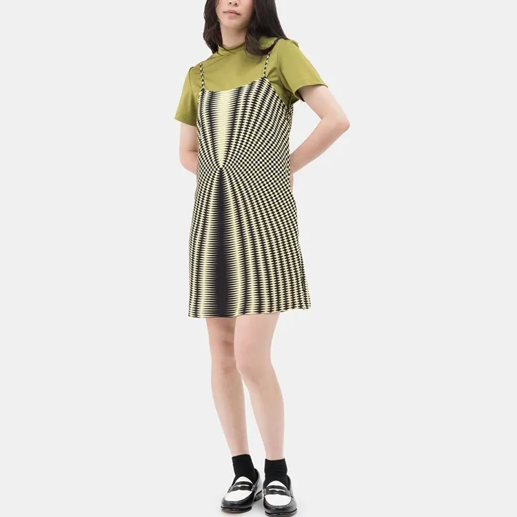 Stussy Psychedelic Checker Mini Dress 'White'-2