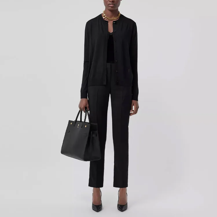 Burberry Cashmere Sweater Women's Black-2