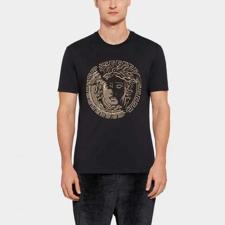 VERSACE T Shirts Men Black-1
