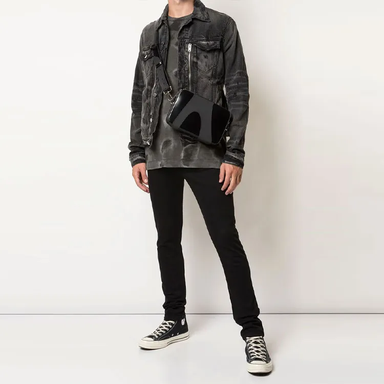 AMIRI Denim Jackets Men Black Gray Color-3