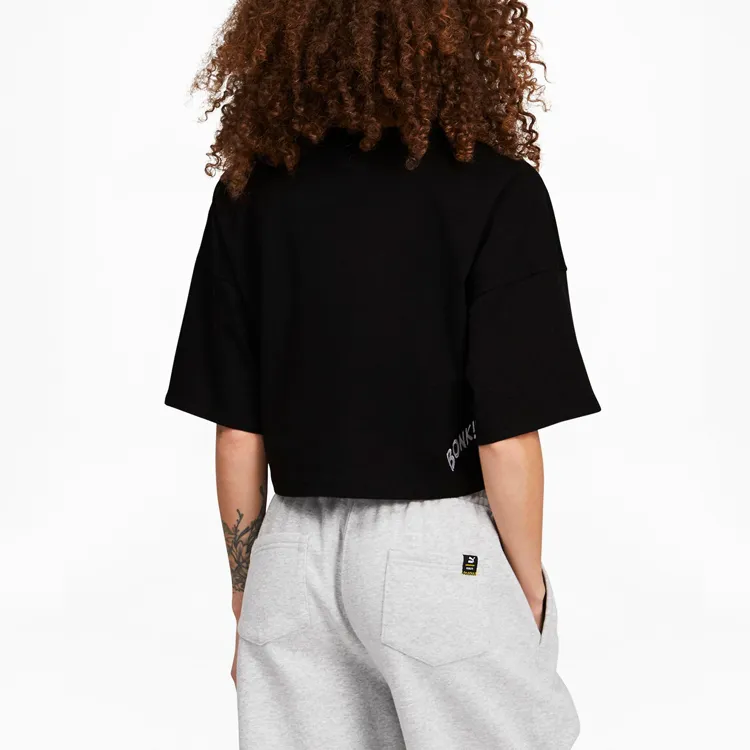 PUMA X PLEASURES Co brand Crop Tops Women's Black-4